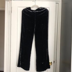 Zara velvet wide leg, high waist pants. Size S